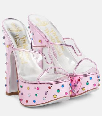 Vivienne Westwood Candy embellished leather platform mules