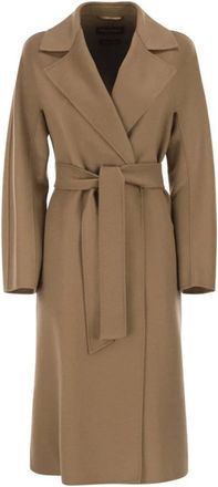 Max Mara Jassen, Dames, Bruin, L, Belted Coats