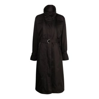 Moncler Tourgeville Trenchcoat - Dames - Mantels - Zwart - Maat: L Poliester