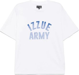 Izzue logo-embrodiered T-shirt - men - Cotton - M - White