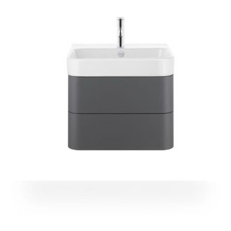 Duravit Duravit - Lavamanos Happy D.2 60cm Con Rebosadero, Con Banco Para