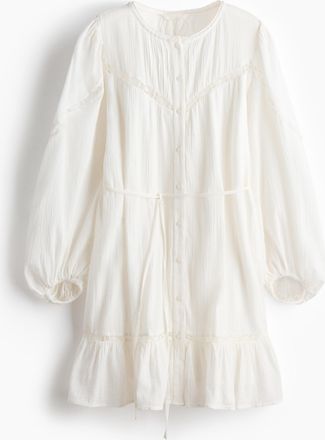 H&M Tunikakleid aus Baumwolle - White