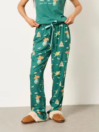 Fat Face FatFace Ruby Teal Blue Frog Relaxed Fit Pyjama Bottoms
