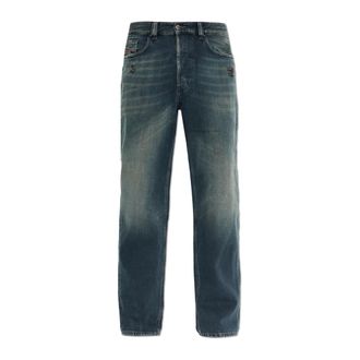 Diesel Straight Jeans, male, Blue, Size: W34 L32 D-Macs Jeans