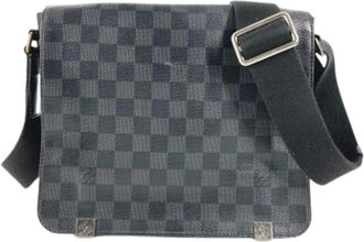 Louis Vuitton Pre-owned Cross Body Bags, male, Black, Size: ONE SIZE Pre-owned Vintage Fabric Cross Body Bag