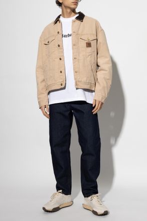 Carhartt Work in Progress Jeans With Logo, Mens, Navy Blue