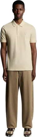 Lyle & Scott Heren Superfijn Poloshirt (Beige)