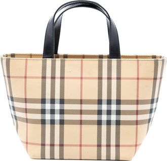 Burberry Pre-owned Burberry Mini House Check Canvas Tote Ladies YQJSQJWKIAMORQIL