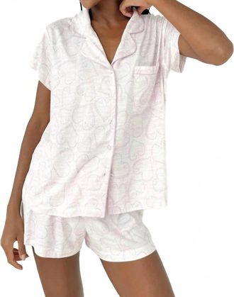 Splendid Pillowsoft Short Sleep Set In White