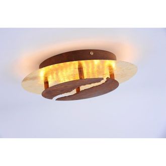 Vikaey LED Deckenlampe Modern In Schwarz & Gold - 30cm Runddesign Für Wohnzimmer, Küche & Mehr