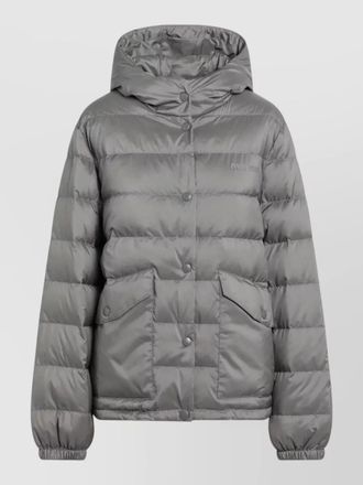 Miu Miu hooded jacket elasticated cuffs front pockets