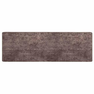 vidaXL Pasillo De Alfombra Marsa Gris 100 X 300 Cm Poli&eacute;ster Y Pvc Vidaxl