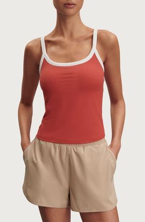 Varley Theon Scoop Neck Performance Tank in Baked Apple at Nordstrom, Size X-Large