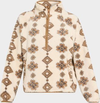 The Upside Harlow Quarter-Zip Fleece Pullover