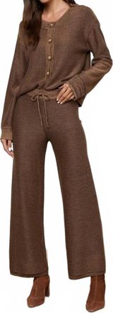 L'agence Freyja Knit Pants In Camel Multi