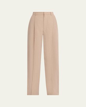 Vince Pleated High-Rise Pants