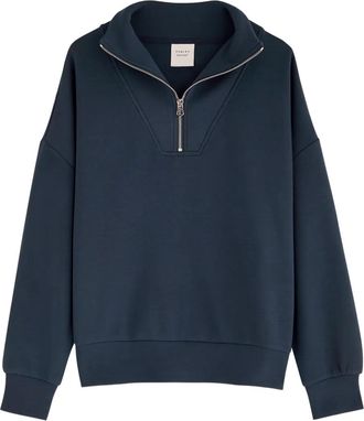 Varley Felpa con mezza zip - Blu