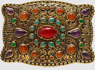 CLARIS VIROT Boucle De Ceinture Boucle &Eacute;cu Or