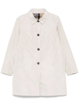 Barbour Babbity omkeerbare trenchcoat met geruit patroon - Beige