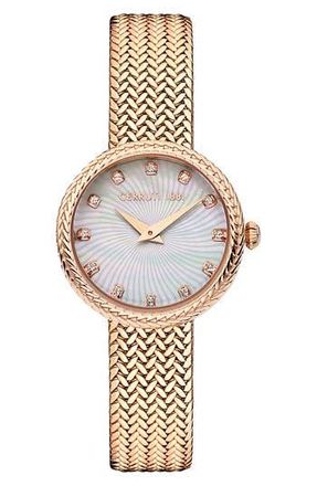 Cerruti Serreta Bracelet Watch, 26mm in Gold at Nordstrom Rack