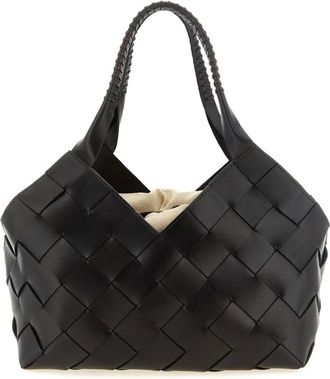 Dragon Diffusion Borsa Tote in Pelle Intrecciata - - Bags - Donna - Marrone - ONE SIZE