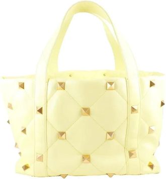 Valentino Pre-owned Fabric totes - Dames - Vintage Shopper - Geel - ONE Size - Vintage