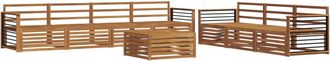 vidaXL Conjunto De Sof&aacute;s De Exterior 8 Uds. Natural Vidaxl