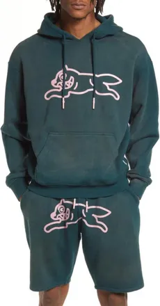 Icecream Icecream Strato Hoodie Men Deep Teal Graphic Print Cotton Pullover POSH058