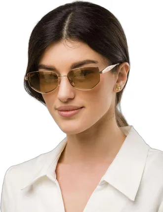 Just Cavalli Womens Sunglasses Shiny Copper Gold Stainless Steel