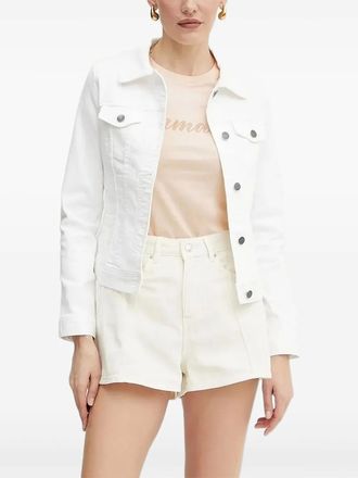 A|X Armani Exchange button-fastening denim jacket - White