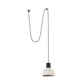 Netlighting Kombo Beige Dome Pendant Lamp &Oslash;200 With Plug in Black