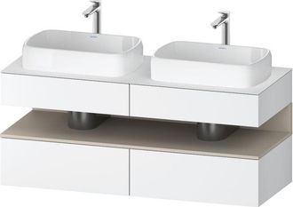 Duravit Qatego Consola Mueble Bajo Lavabo, 2 Extensiones, 2 - Duravit