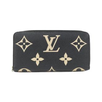 Louis Vuitton Monogram Empreinte Beige Bicolor Black Monogram Empreinte Long Wallet (Bi-Fold) (Pre-Owned)