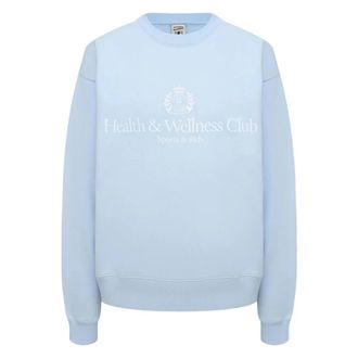 Sporty & Rich Crewneck Sweatshirt - Dames - Sweatshirts - Blauw - S - Hoodies & sweatvesten