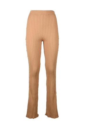 Elisabetta Franchi Viscose Trousers - Beige