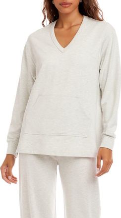 Karen Kane Kangaroo Pocket Sweatshirt in Heather at Nordstrom, Size X-Small P