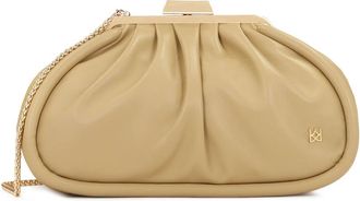Kazar Cath Avond Clutch - Dames - Clutches - Beige - ONE Size - Leer - Tassen