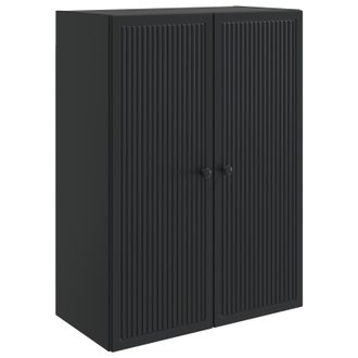 vidaXL Armario De Pared Negro 66 X 34,5 X 90 Cm Madera De Ingenier&iacute;a Vidaxl