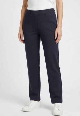 KjBrand Schlupfhose KJBRAND Susie, Damen, Gr. 21, K-Gr, blau (marine), Jersey, Obermaterial: 50% Polyester, 45% Viskose, 5% Elasthan, sehr bequem lang, Hosen 