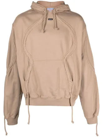 Bluemarble Hoodie met logopatch - Beige