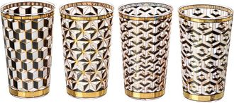 Jonathan Adler Set of 4 Boxed Versailles Highball Glasses