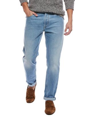 Brunello Cucinelli Light Wash Traditional Fit Jean
