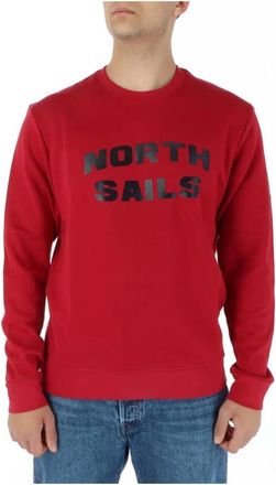 North Sails Crew Neck Sweatshirt - Heren - Sweatshirts - Rood - 2XL - Katoen - Hoodies & sweatvesten