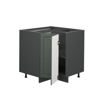 Vicco Armario De Esquina Fame-line, Verde Dorado Casa De Campo, 80.5 Cm, Et Roble