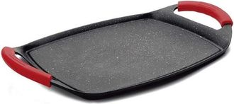 Lacor Plancha De Asar, Grill Eco Piedra, Todo Tipo De Cocinas, Inducci&oacute;n Y Horno, Antiadherente, Ecol&oacute;gica Y Libre De Pfoa, 27x37 Cm