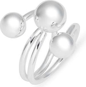Open Edit Interlocking Orb Ring in Silver at Nordstrom, Size 9