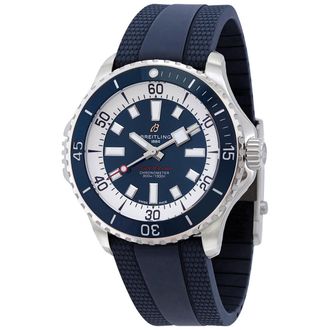 Breitling Pre-owned Breitling Superocean Automatic Chronometer Blue Dial Mens Watch A17378E71C1S1