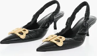 Balenciaga Patent Slingbacks MONACO With Front Monogram 5cm Balenciaga