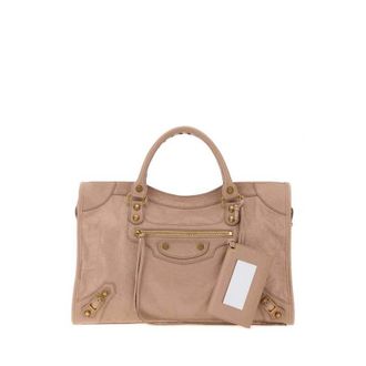 Balenciaga Le City Shoulder Bag Beige