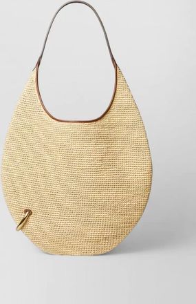 Tory Burch large raffia shoulder bag